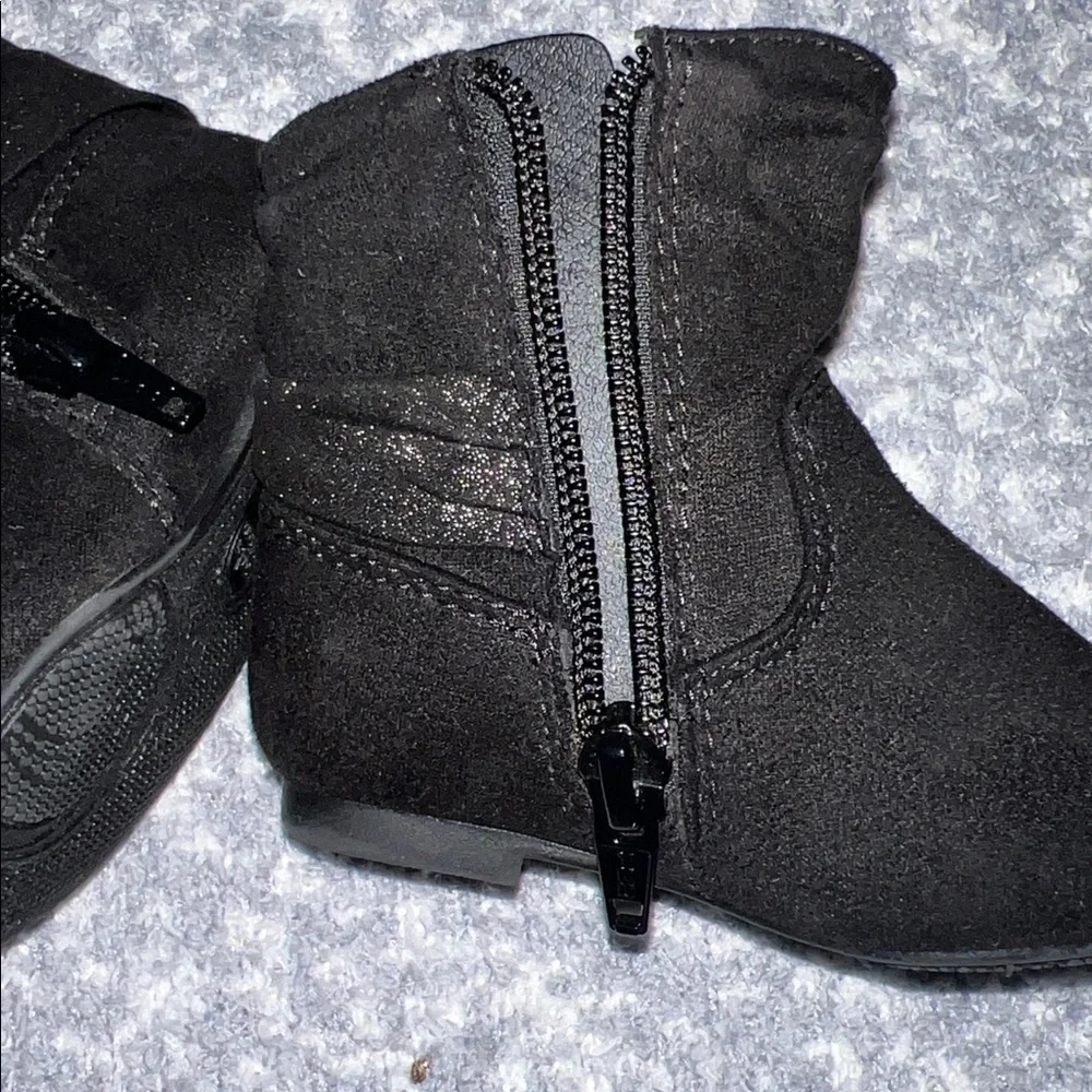 Black Suede Baby Boots size 3 Toddler
